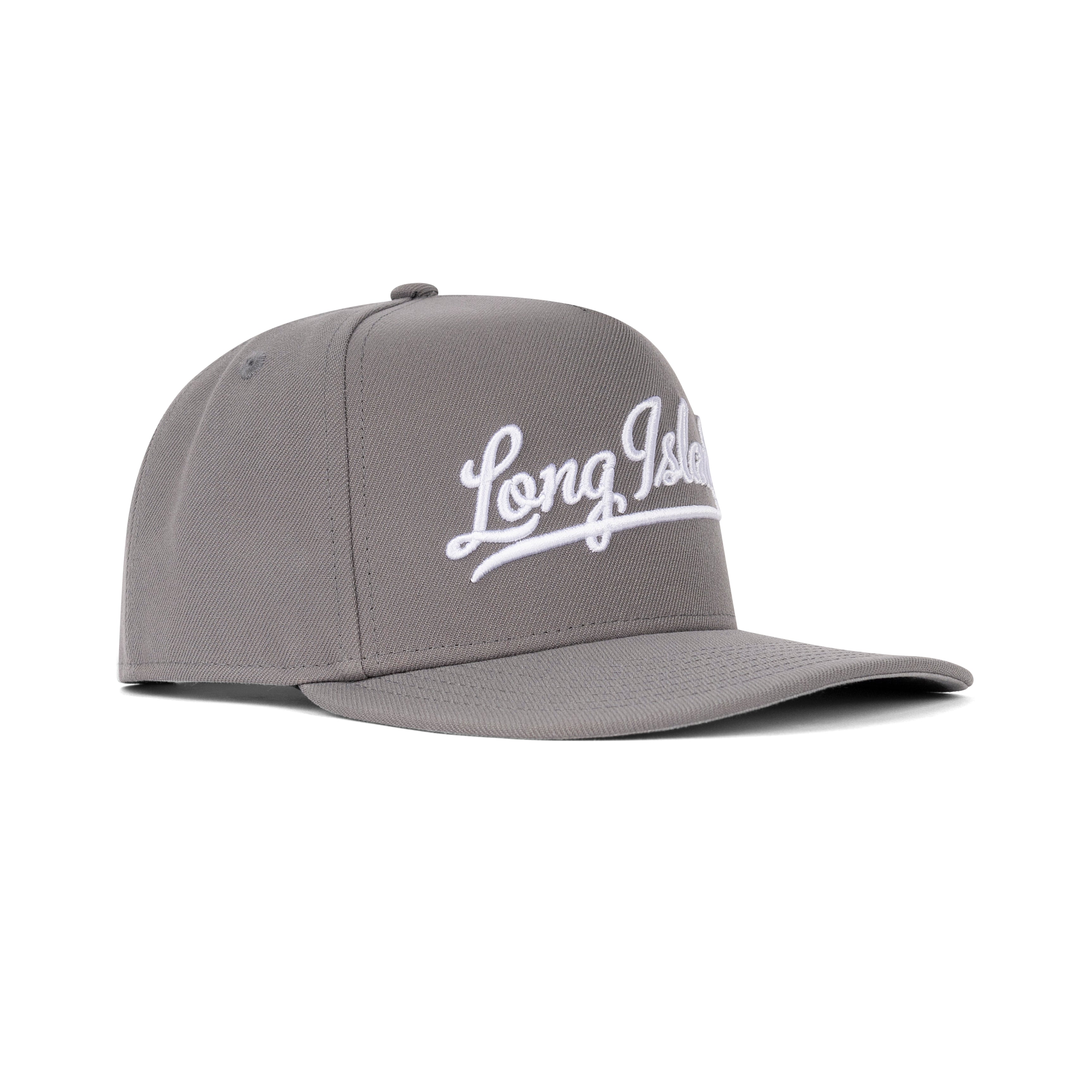 New Era Long Island NY A-Frame Snapback Grey Bottom 