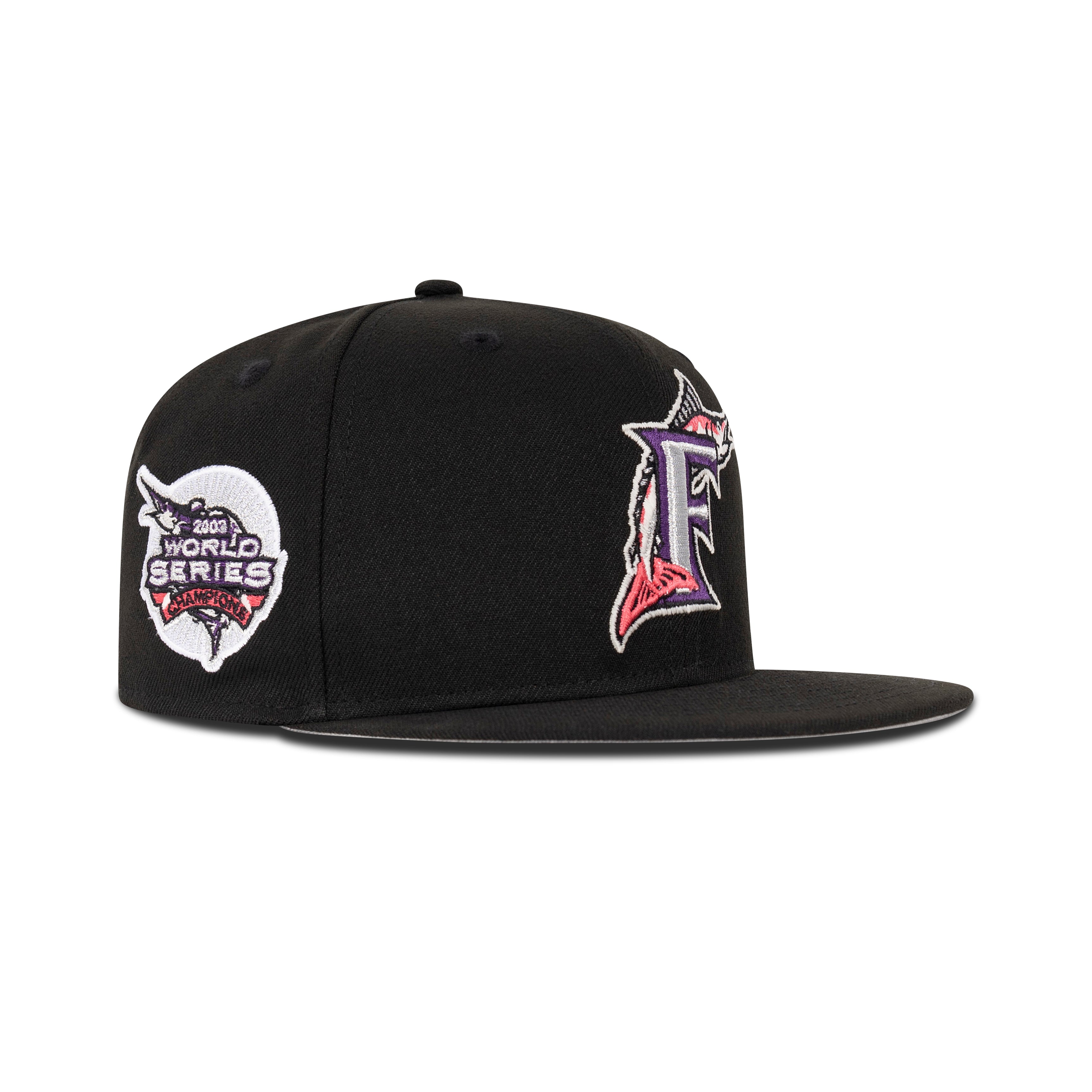 New Era Florida Marlins Fitted Grey Bottom 