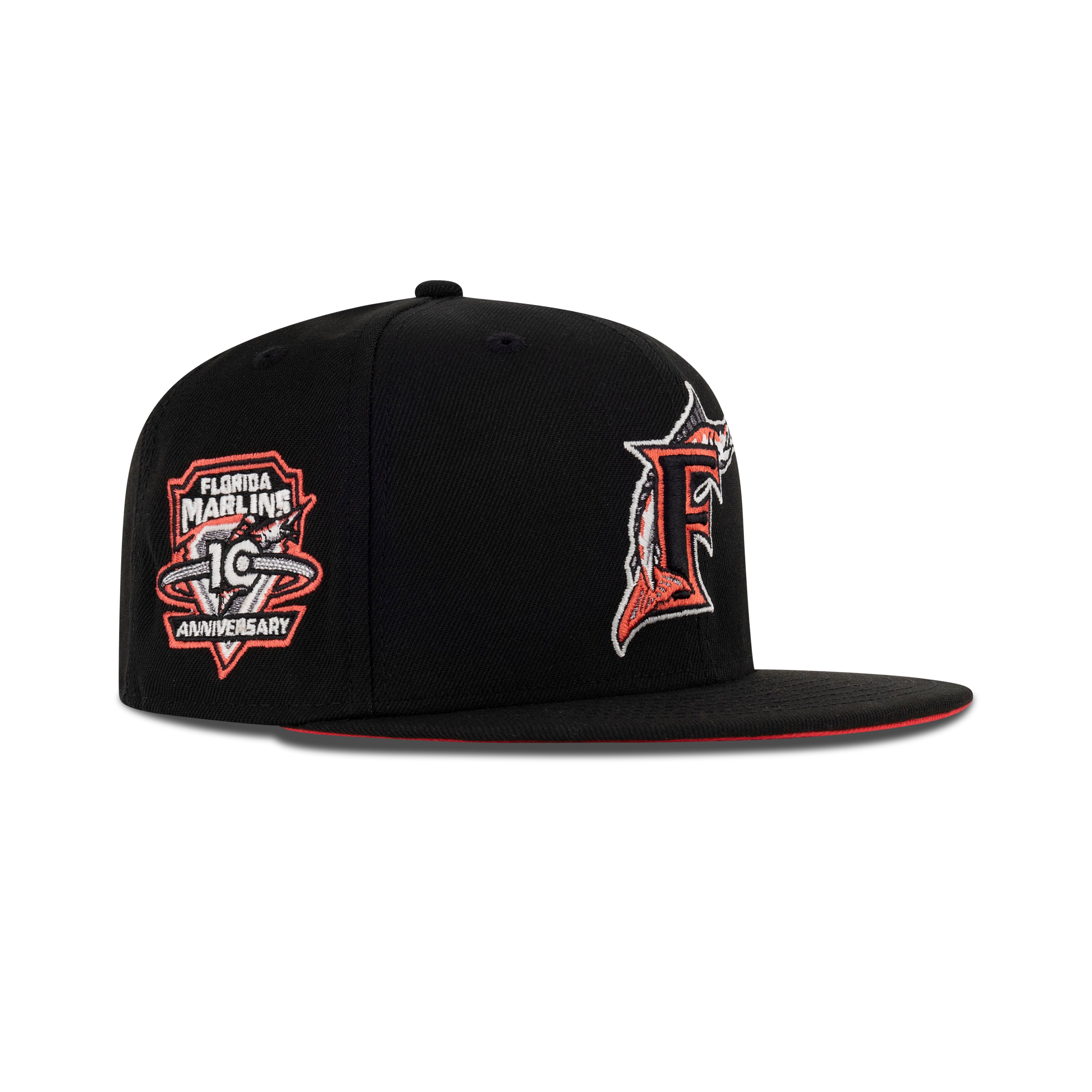 New Era Florida Marlins Fitted Lava Red Bottom 