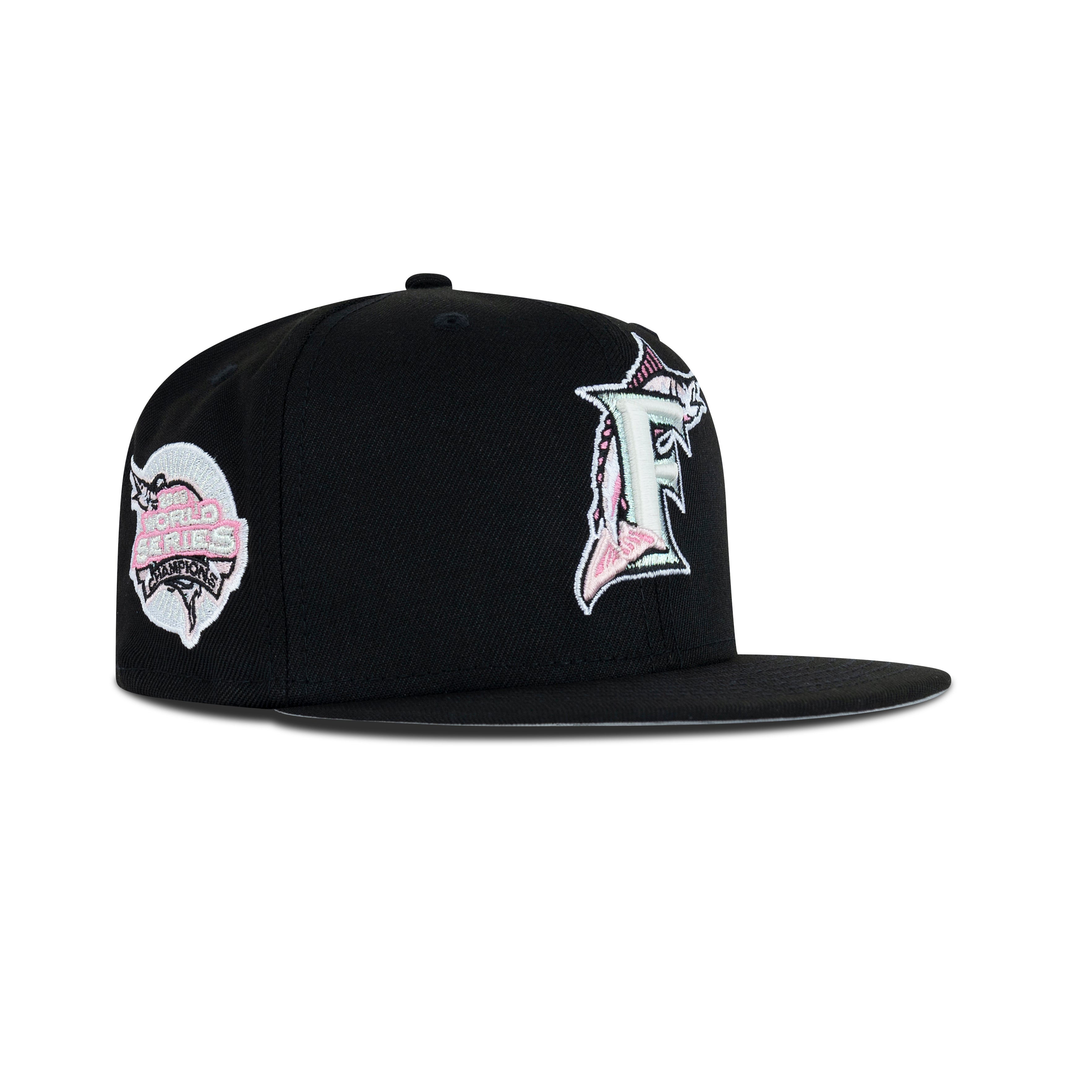New Era Florida Marlins Fitted Pink Bottom 