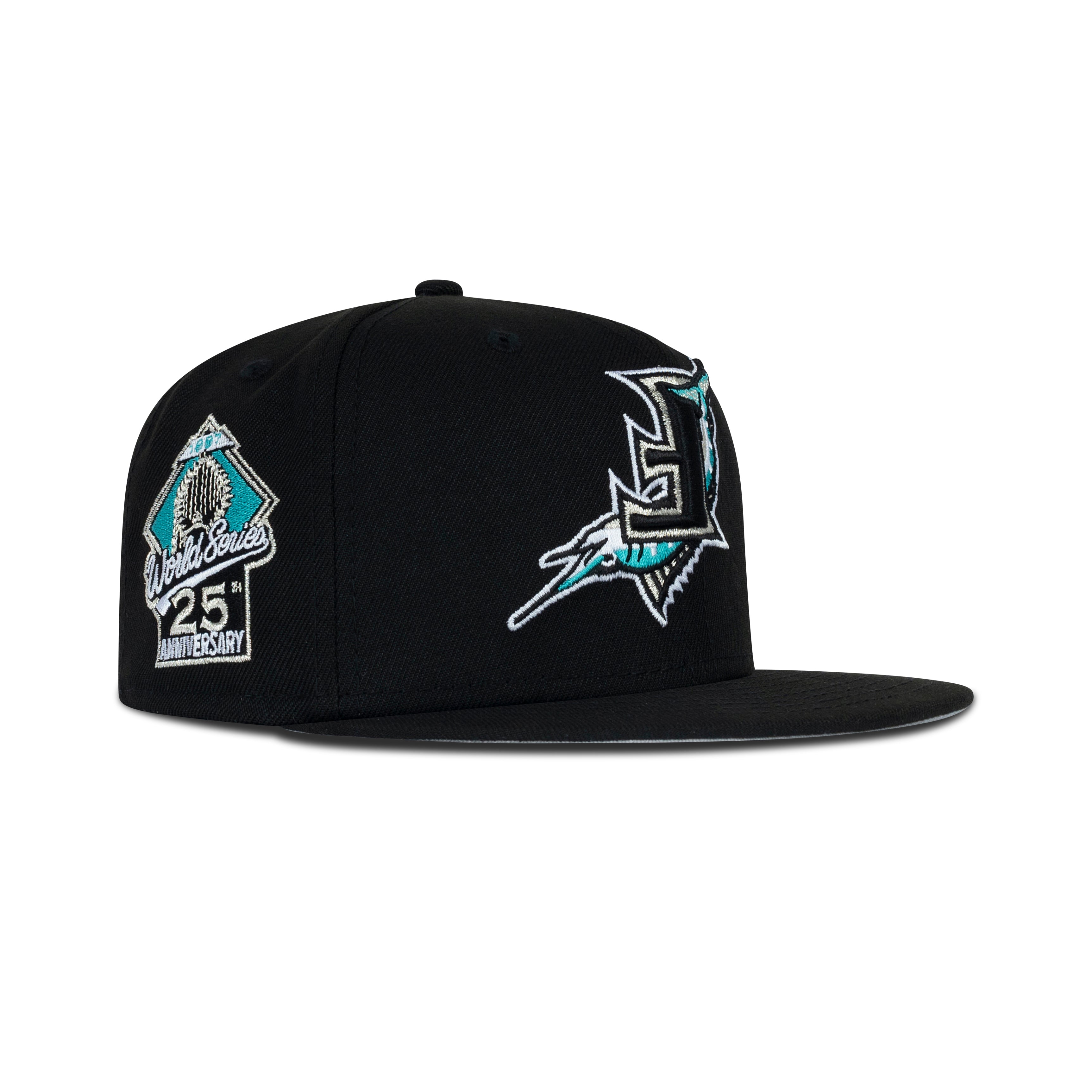 New Era Florida Marlins Upside Down Logo Fitted Grey Bottom 