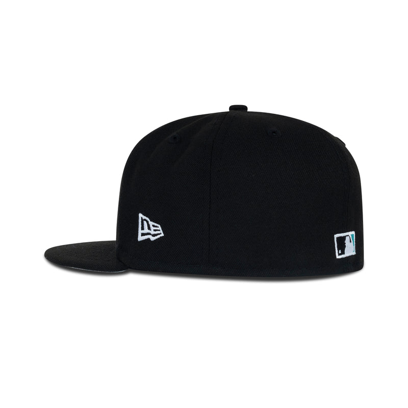New Era Florida Marlins Upside Down Logo Fitted Grey Bottom 