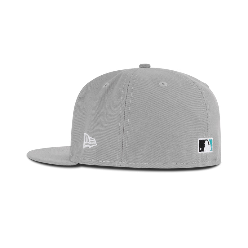 New Era Florida Marlins Fitted Gray Bottom 