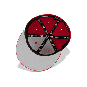 New Era Florida Marlins Fitted Grey Bottom "Red White" (1997 World Series Embroidery)