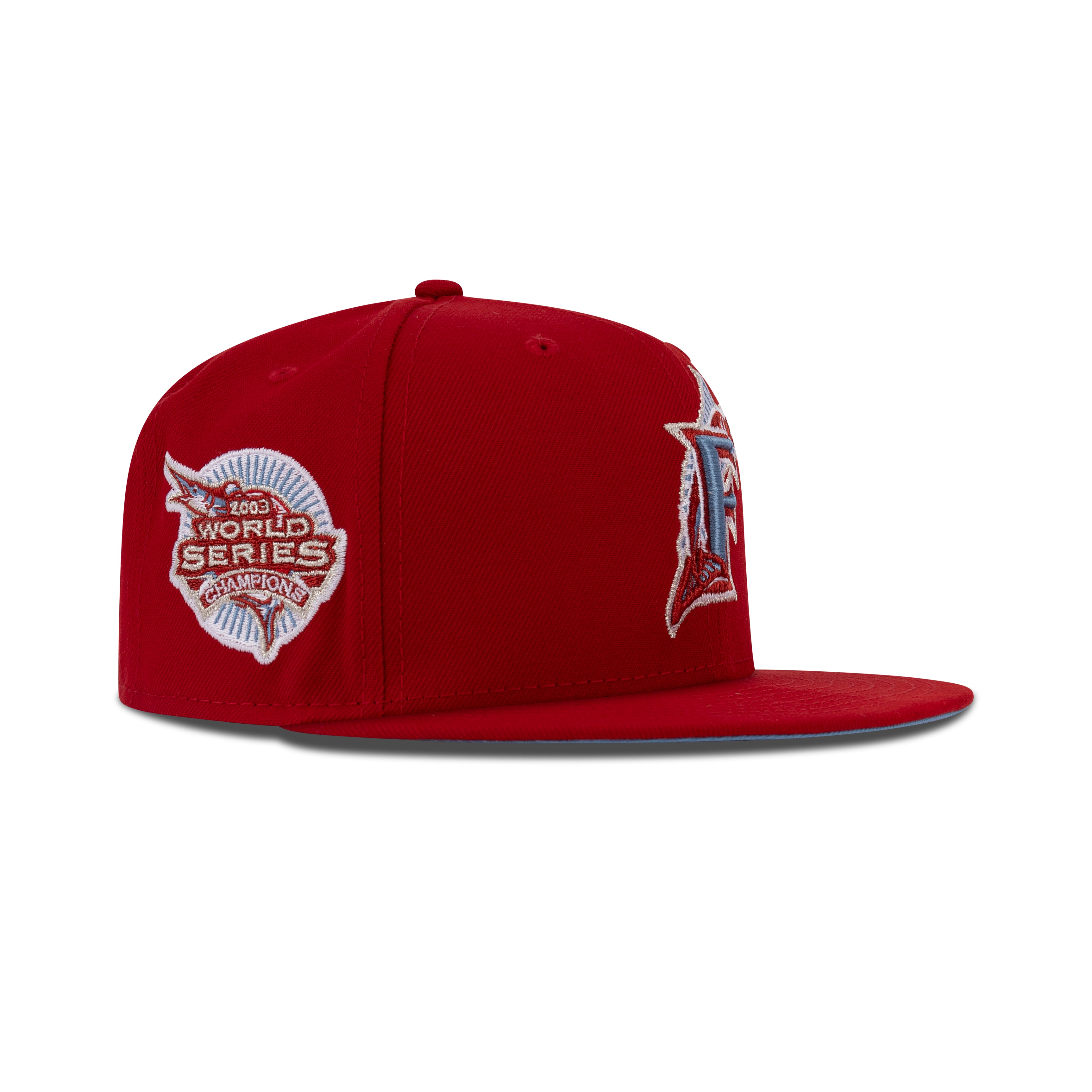 New Era Florida Marlins Fitted Sky Bottom 