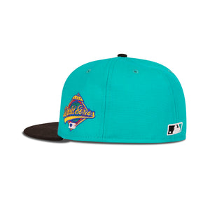 New Era Florida Marlins Fitted Grey Bottom "Teal Black" (1997 World Series Embroidery)