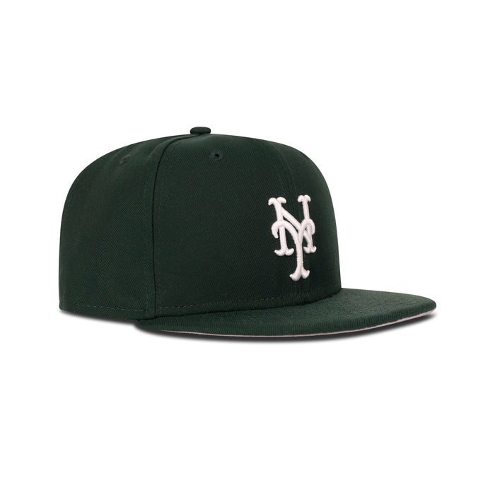 New Era New York Mets Fitted Grey Bottom "Money Green"