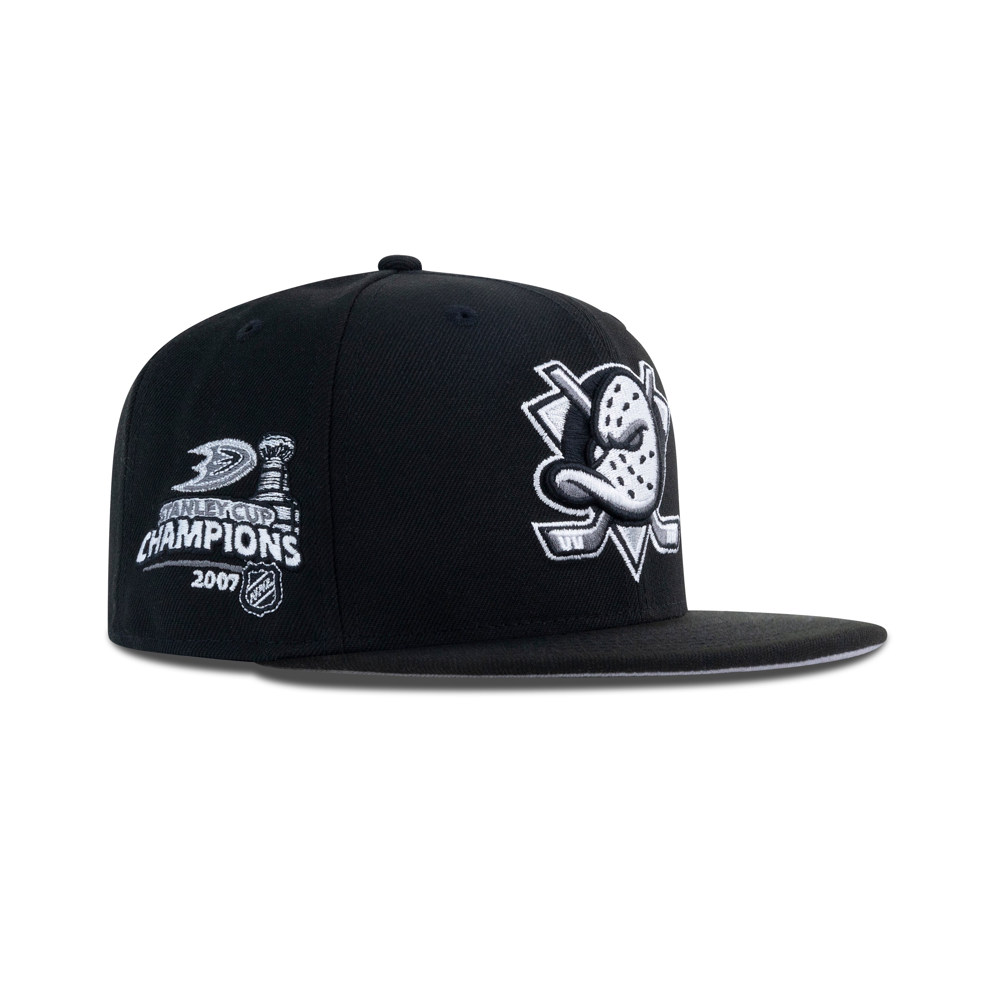 New Era Anaheim Mighty Ducks Fitted Grey Bottom 