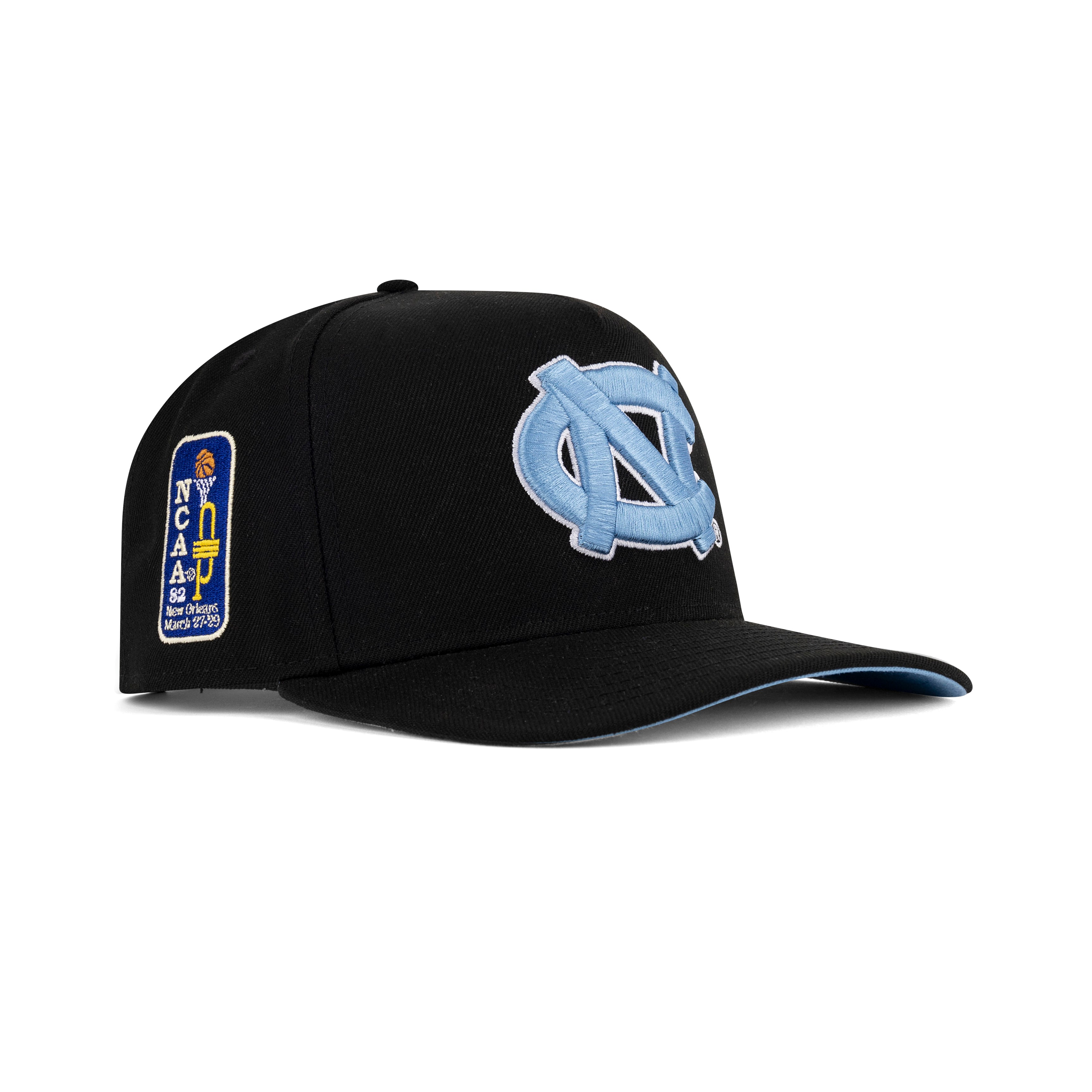 New Era North Carolina Tar Heels A-Frame Snapback Sky Bottom 