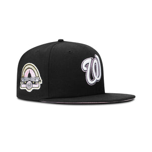 New Era Washington Nationals Fitted Pink Bottom "Black White Pink" (45th Anniversary Embroidery)