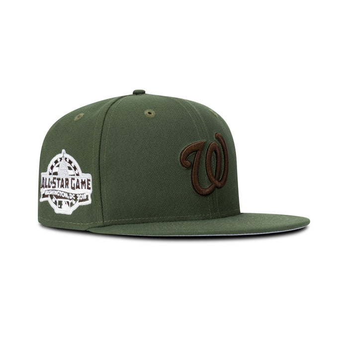 New Era Washington Nationals Fitted Grey Bottom "Dark Green Brown" (2018 All Star Game Embroidery)