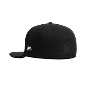 New Era Brooklyn Nets Fitted Sky Blue Bottom "Black White Red" (Eastern Conference Embroidery)