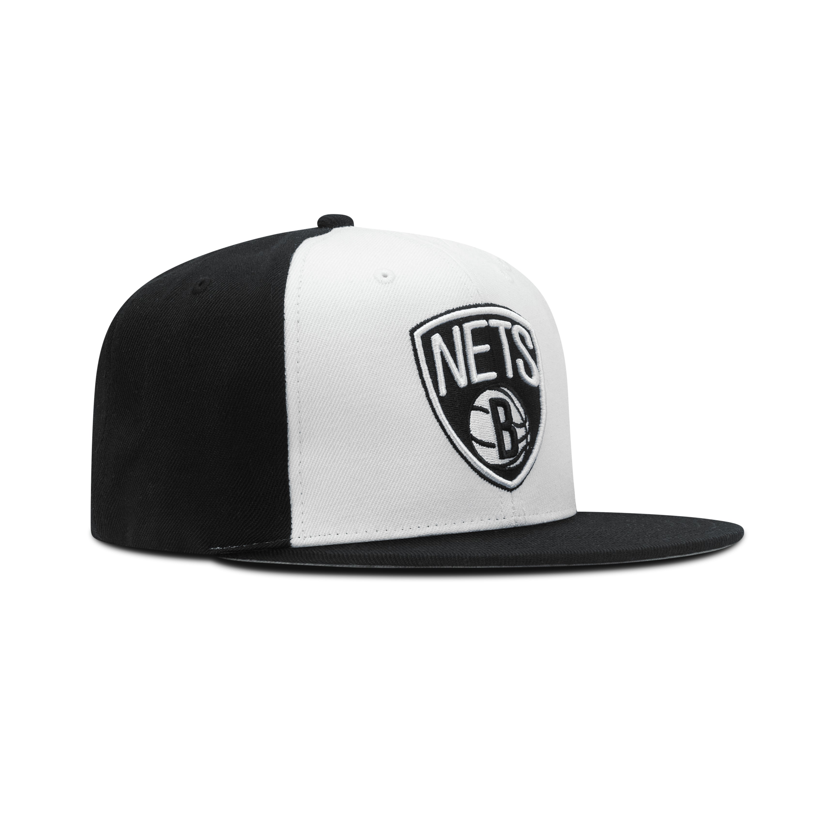 Mitchell & Ness Brooklyn Nets NBA Front Post Snapback Grey Bottom 