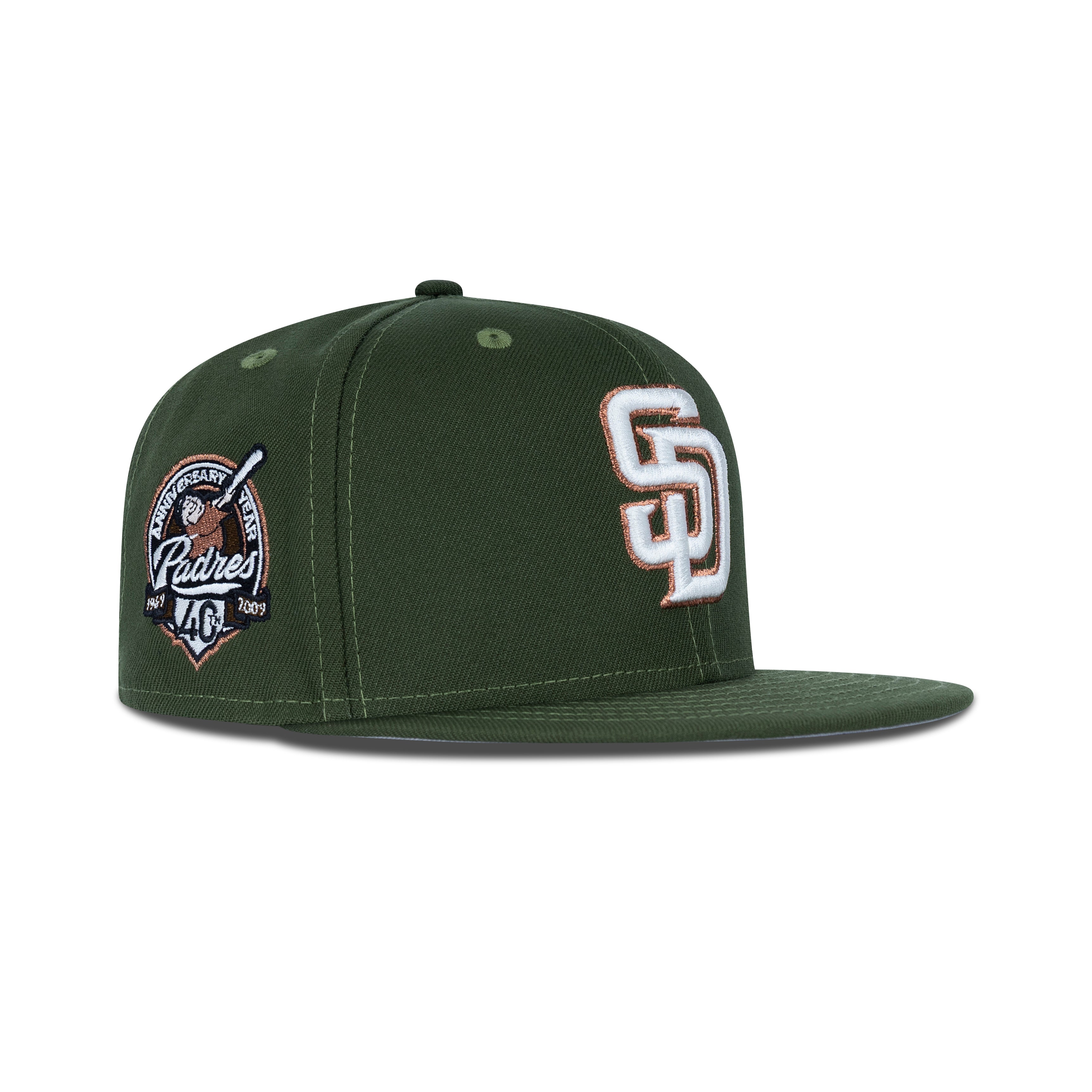 New Era San Diego Padres Fitted Grey Bottom 
