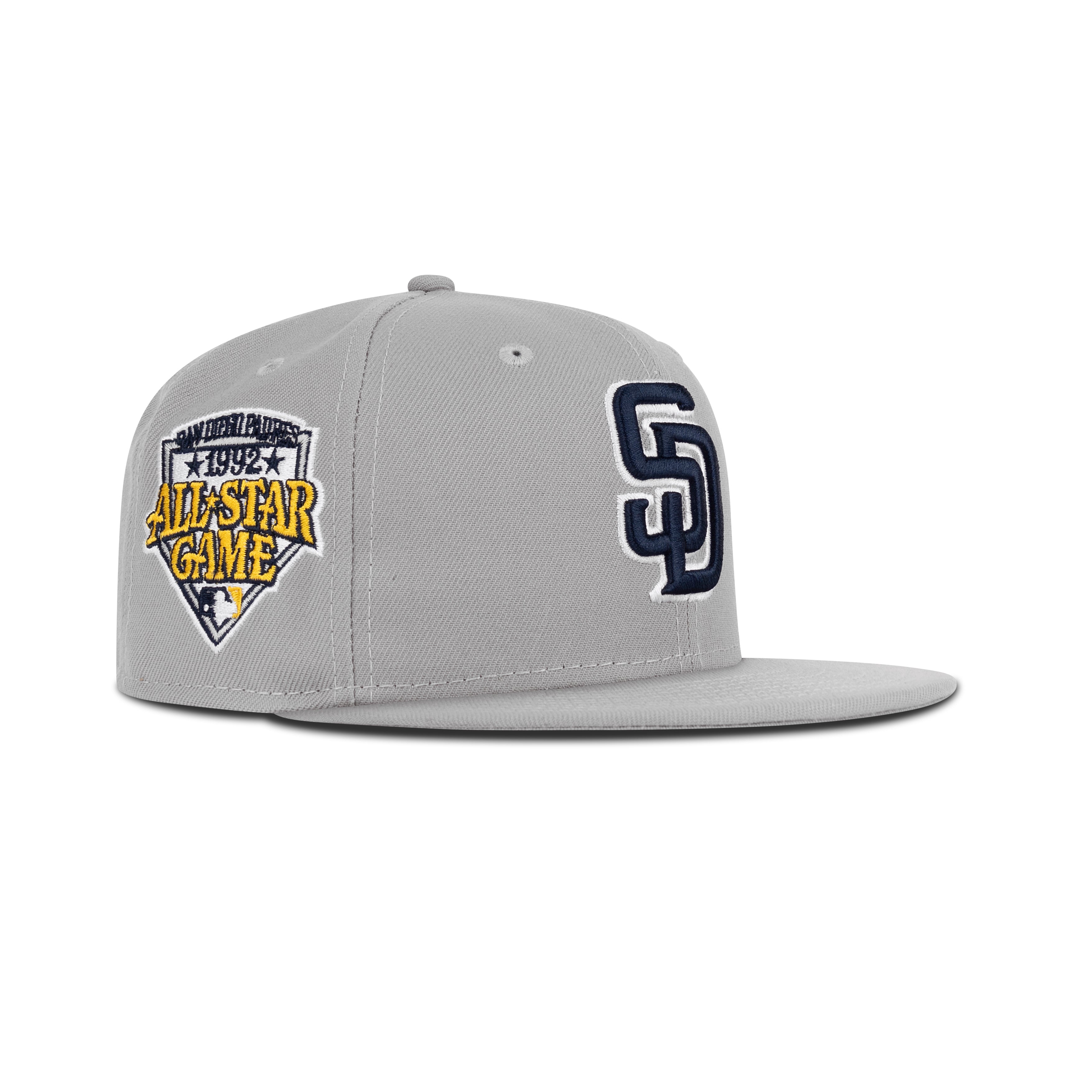 New Era San Diego Padres Fitted Gray Bottom 