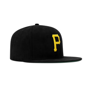 Mitchell & Ness Pittsburgh Pirates Sweet Suede Snapback Green Satin Bottom 