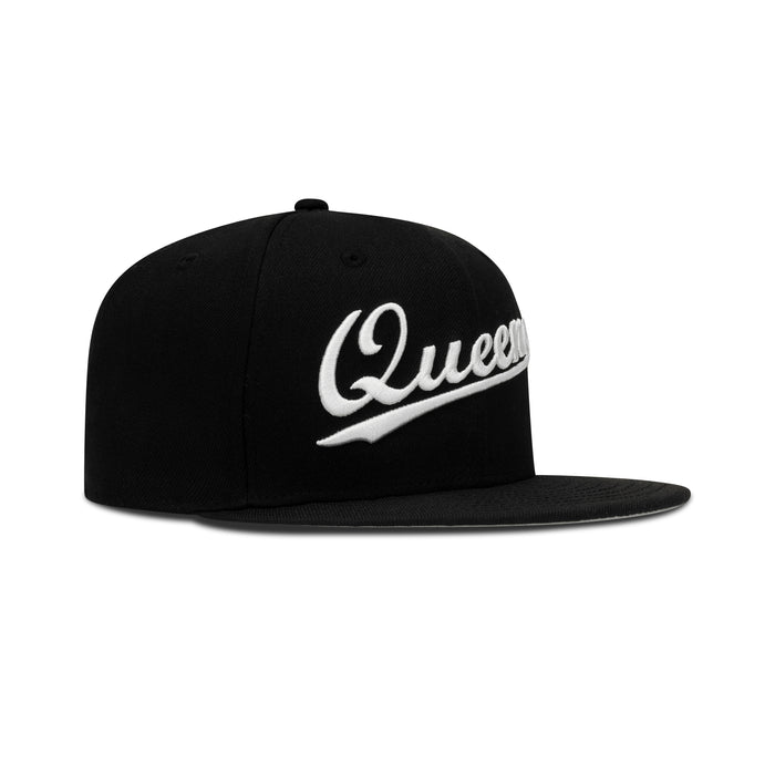 New Era Queens NY Fitted Grey Bottom "Black White"