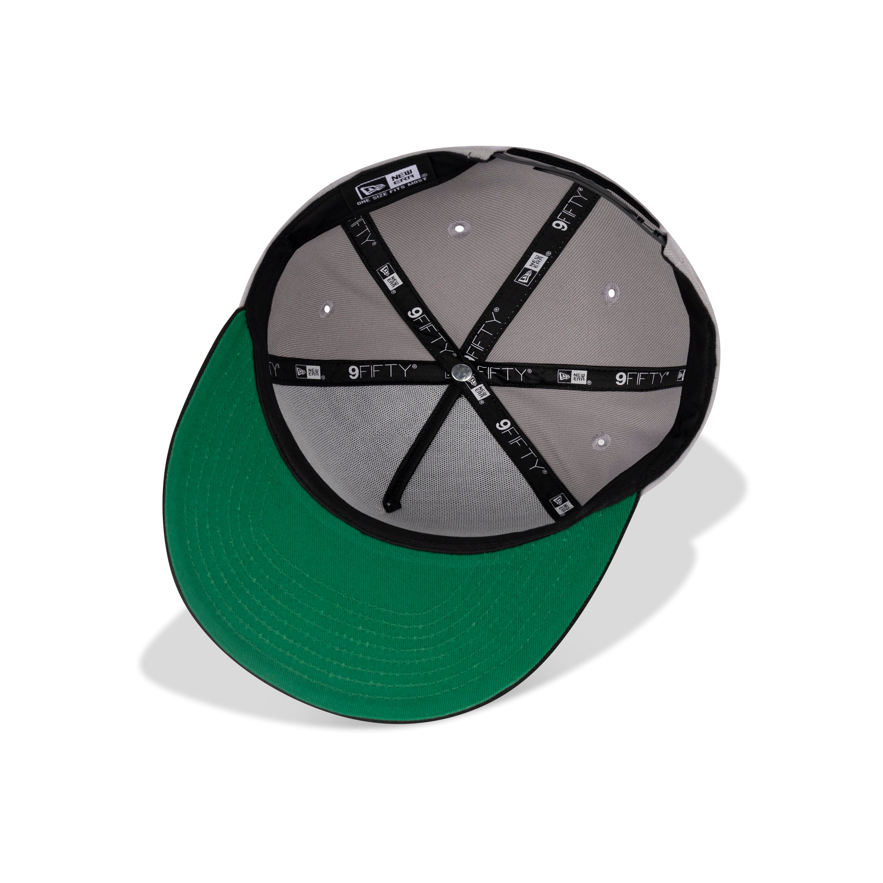 New Era Queens NY A-Frame Snapback Green Bottom 