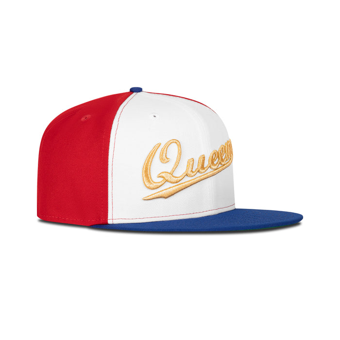 New Era Queens NY Fitted Green Bottom "White Royal Gold"