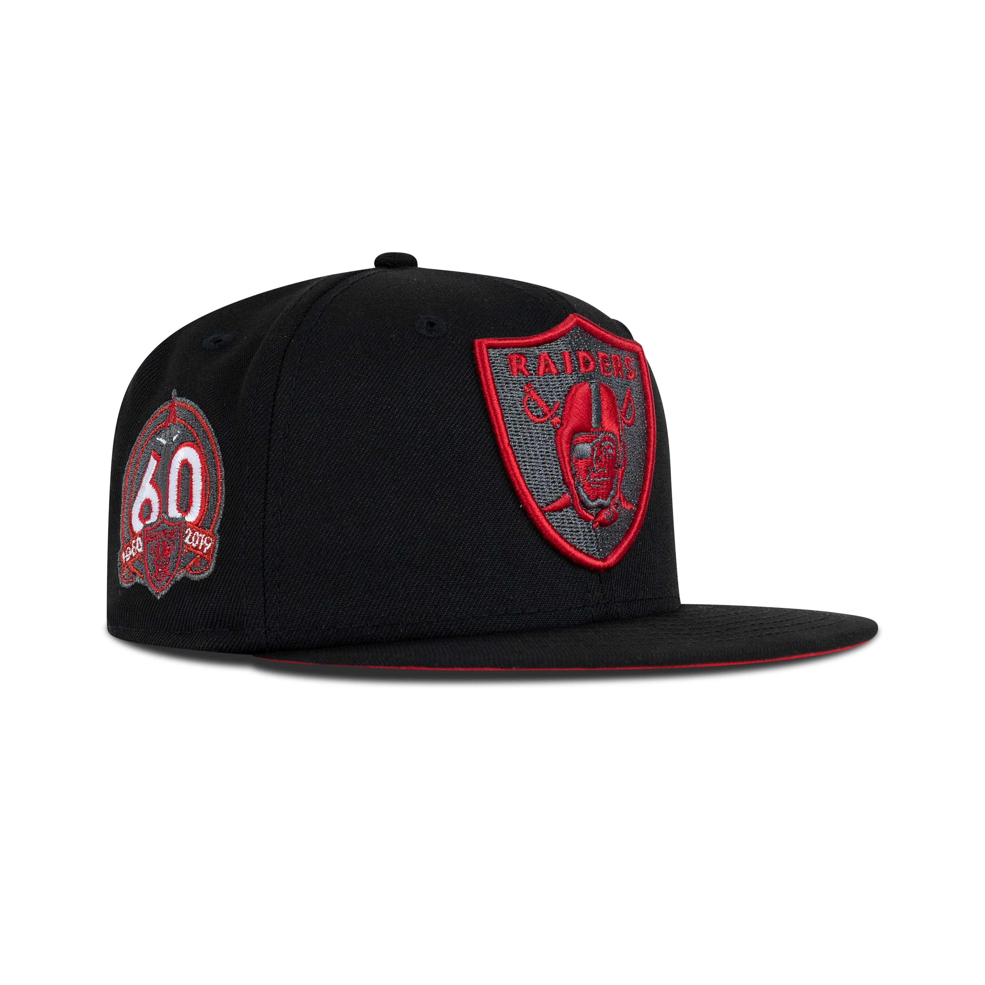 New Era Oakland Raiders Fitted Red Bottom 