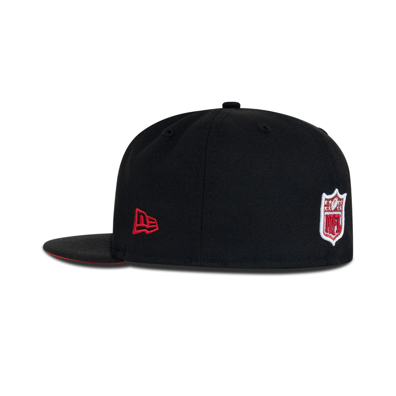 New Era Oakland Raiders Fitted Red Bottom 