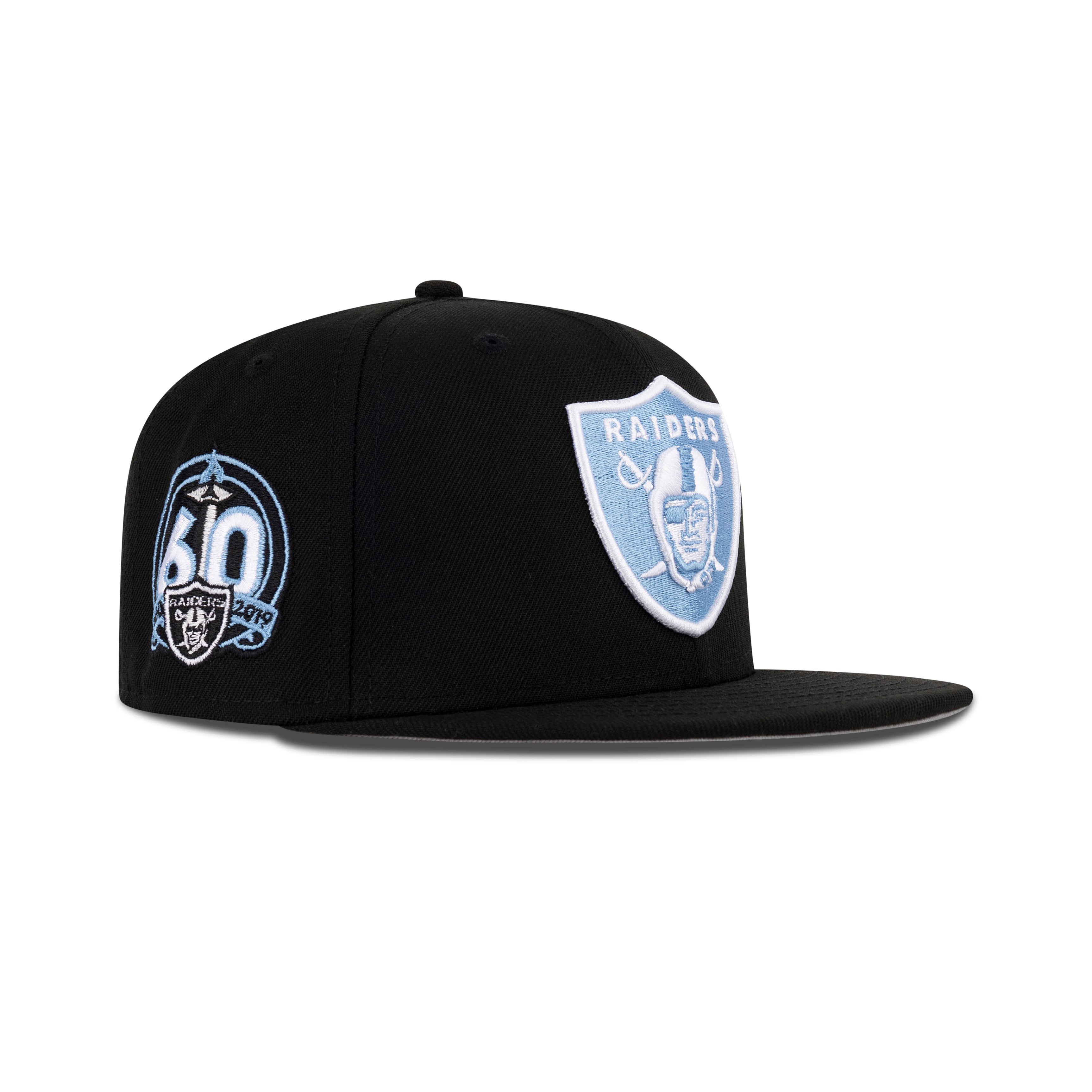 New Era Oakland Raiders Fitted Sky Bottom 