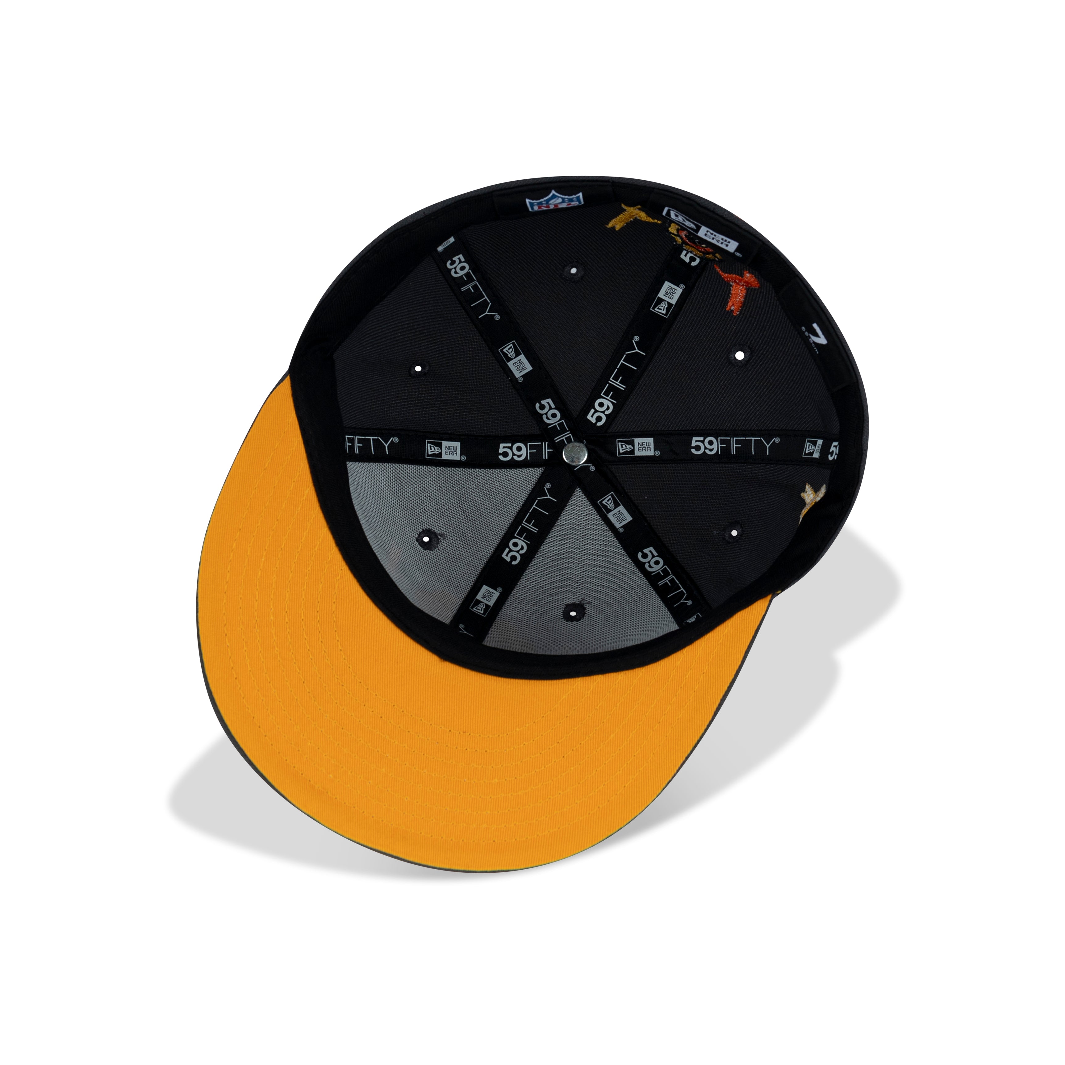 New Era Oakland Raiders Dia De Muertos Fitted Yellow Bottom 