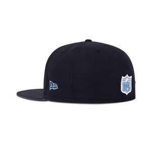 New Era Oakland Raiders Fitted Sky Blue Bottom "Navy Sky" (50 Commitment To Excellences Embroidery)