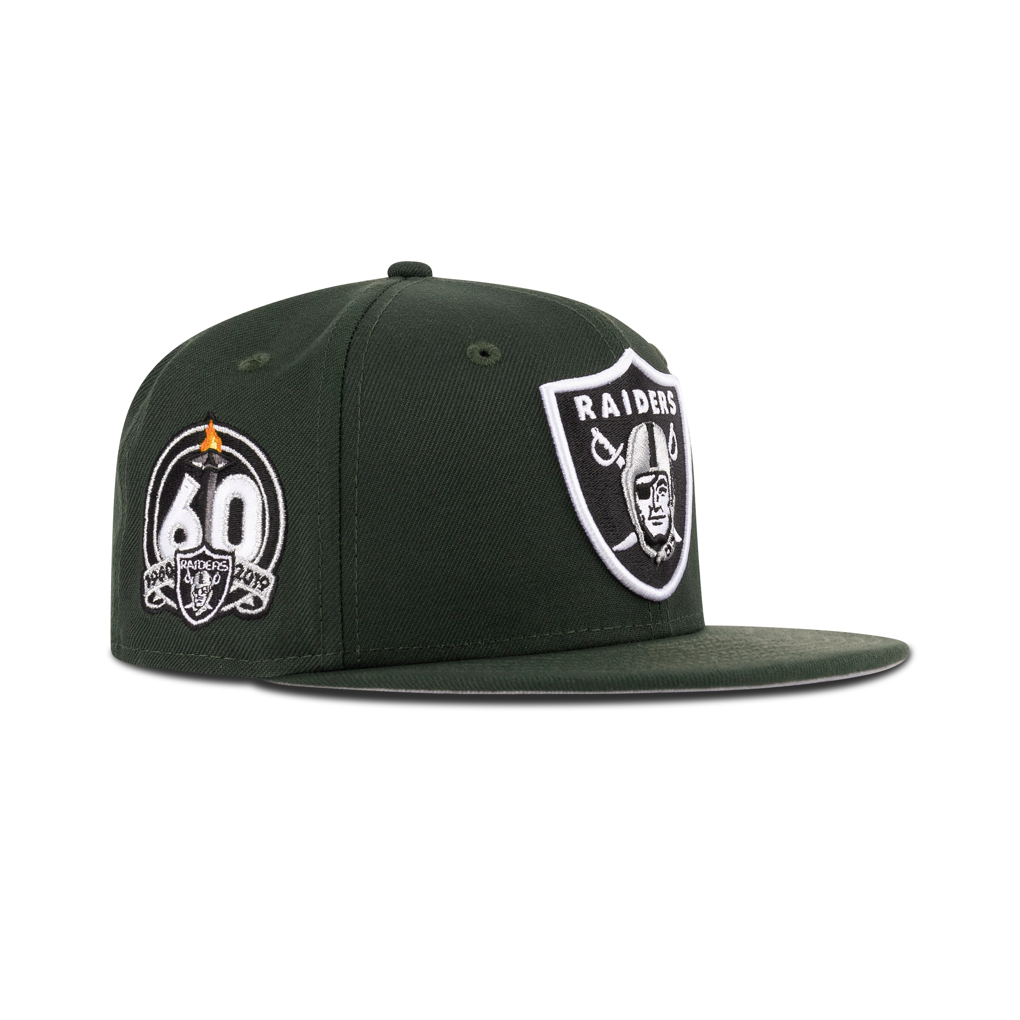 New Era Las Vegas Raiders Fitted Gray Bottom 