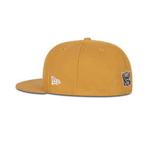New Era Oakland Raiders Fitted Grey Bottom "Tan Black" (50 Commitment To Excellences Embroidery)