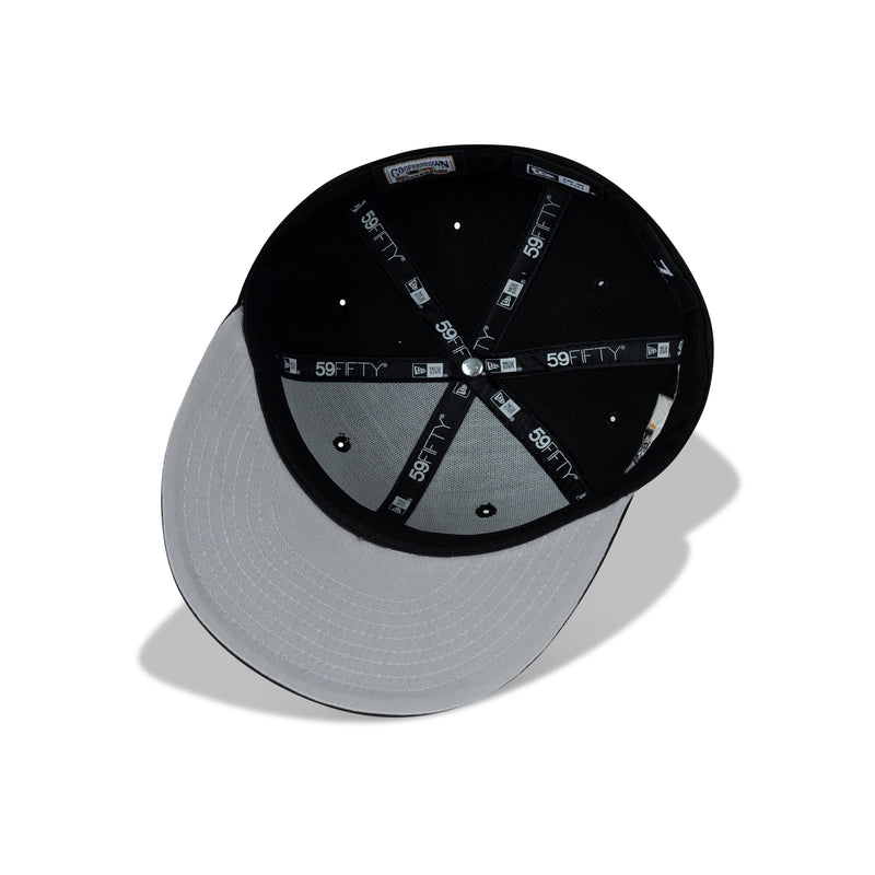 New Era Texas Rangers Upside Down Logo Fitted Grey Bottom 