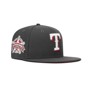 New Era Texas Rangers Fitted Red Bottom "Grey White" (1995 All Star Game Embroidery)