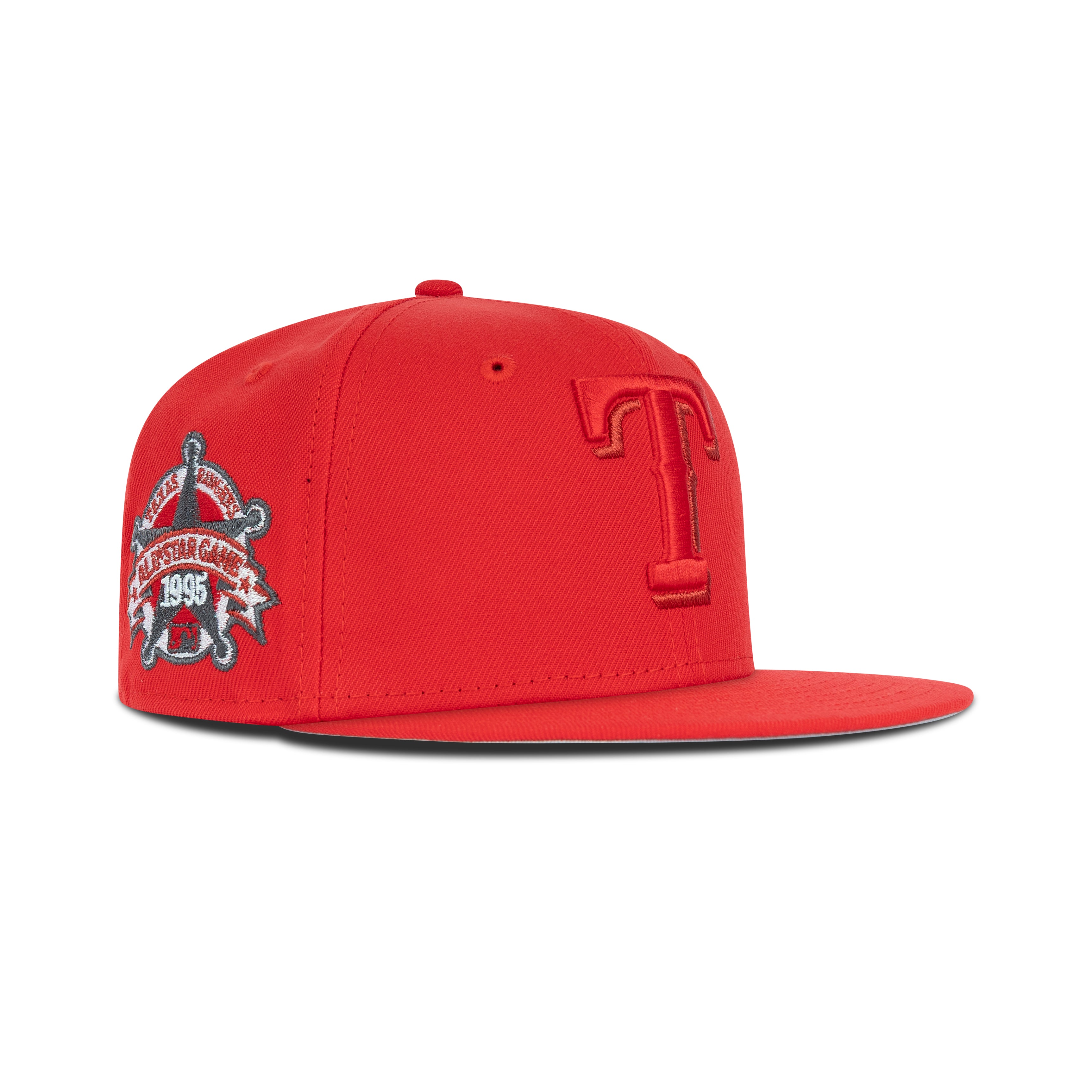 New Era Texas Rangers Fitted Grey Bottom 