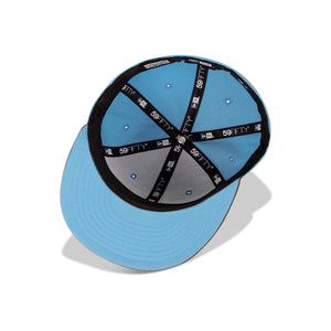 New Era Tampa Bay Rays Fitted Sky Bottom "Sky Dark Grey" (10 Seasons Embroidery)