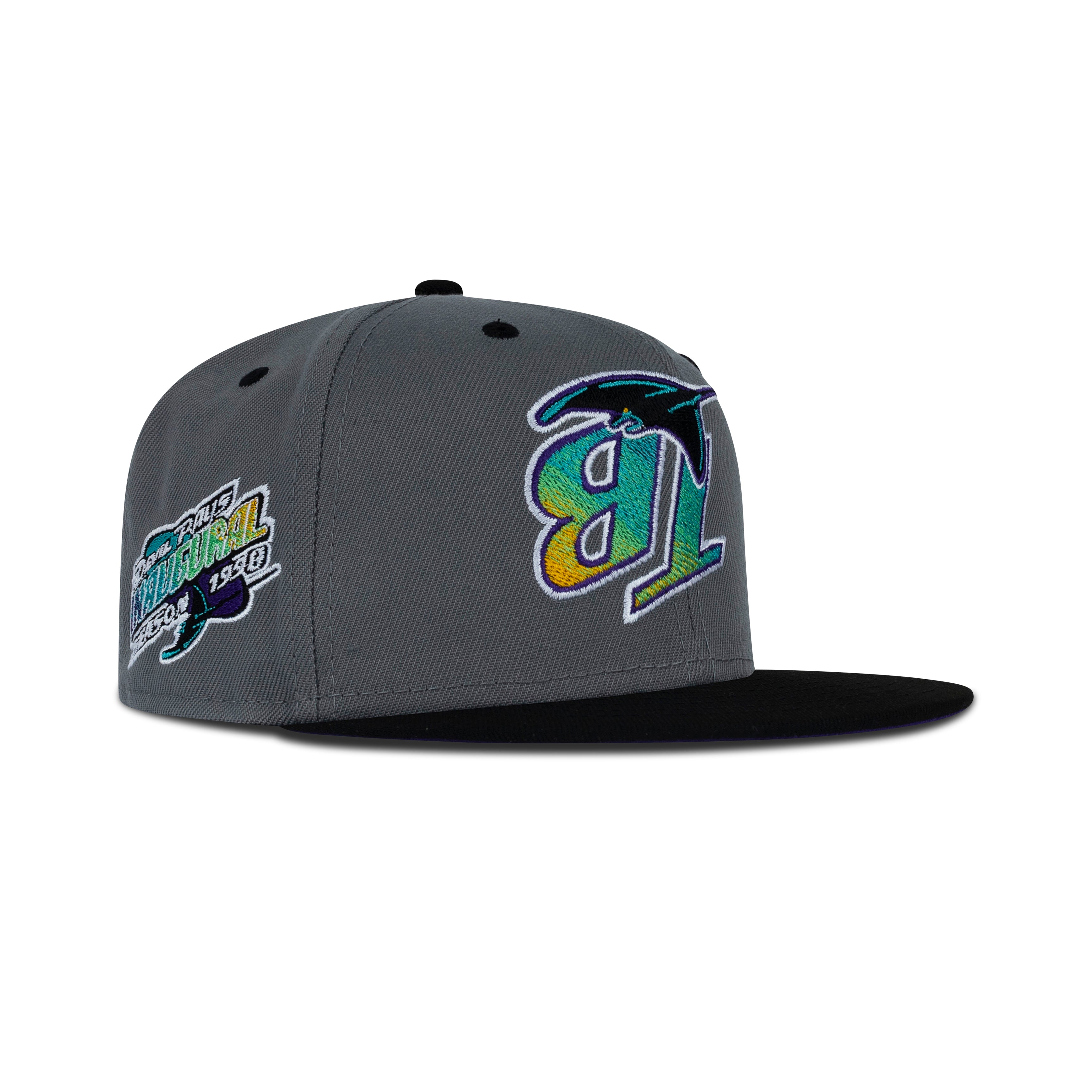 New Era Tampa Bay Rays Upside Down Logo Fitted Purple Bottom 