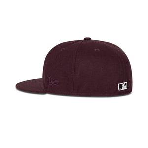 New Era Boston Red Sox Fitted Grey Bottom "Burgundy Black" (1912 Fenway Park Anniversary Embroidery)