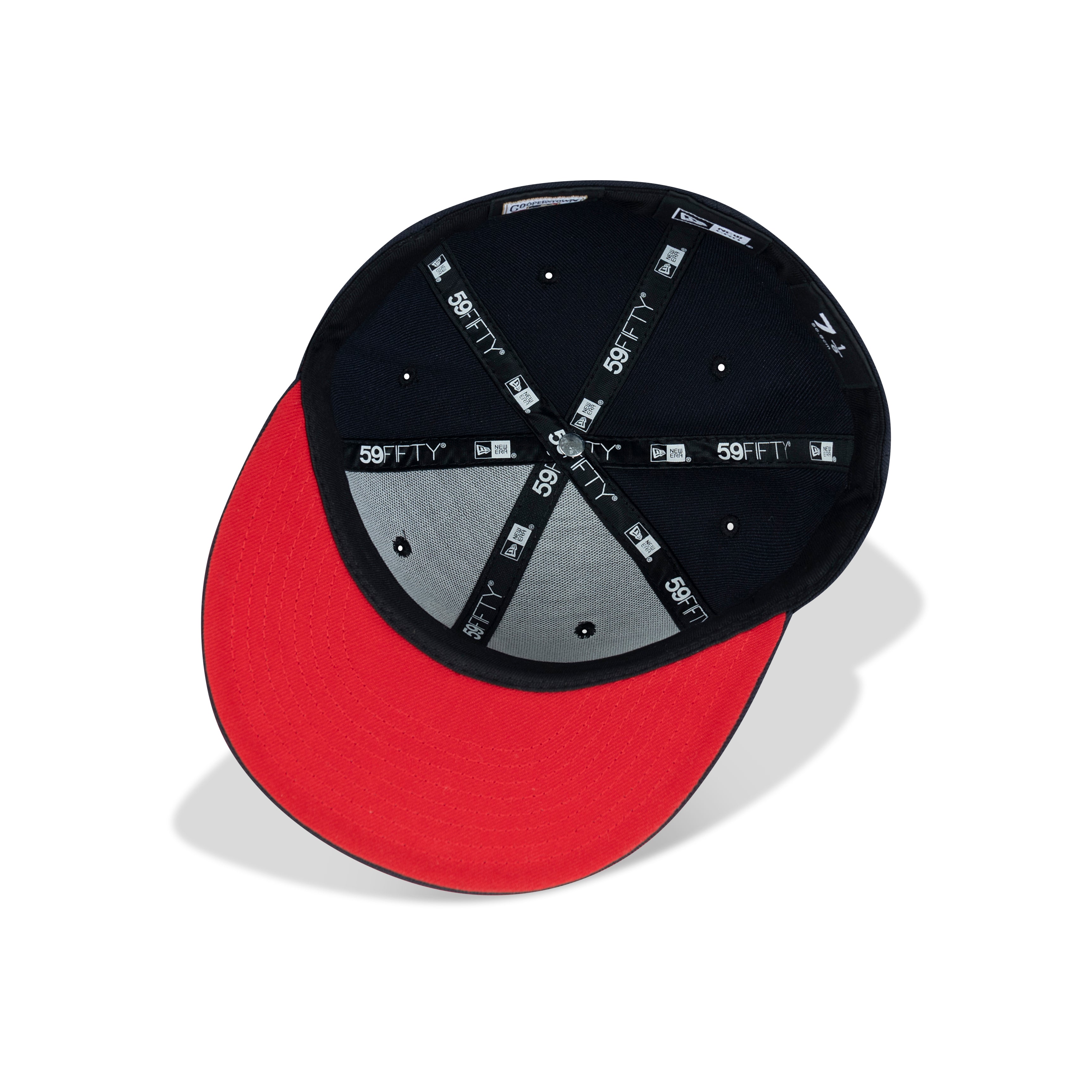 New Era Boston Red Sox Upside Down Logo Fitted Red Bottom 