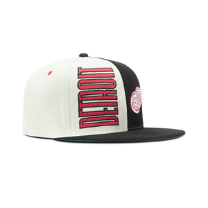 Mitchell & Ness NHL Detroit Red Wings Pop Panel Snapback Green Bottom "Cream Black Red"