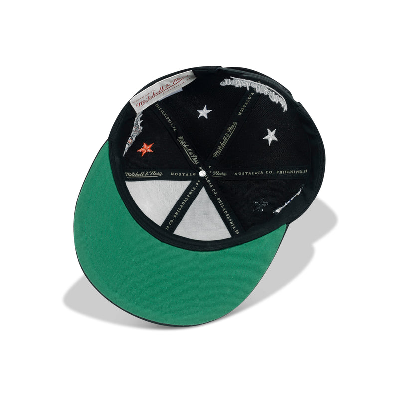 Mitchell & Ness San Antonio Spurs 1997 Top Star Snapback Green Bottom 