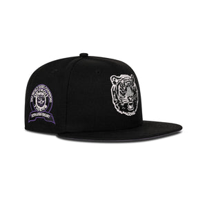 New Era Detroit Tigers Fitted Purple Bottom "Black White" (1968 World Series Embroidery)