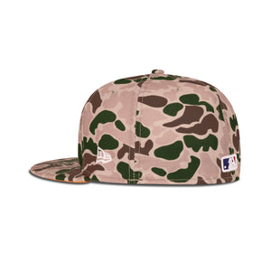 New Era Detroit Tigers Fitted Orange Bottom "Duck Camo White" (1984 World Series Embroidery)
