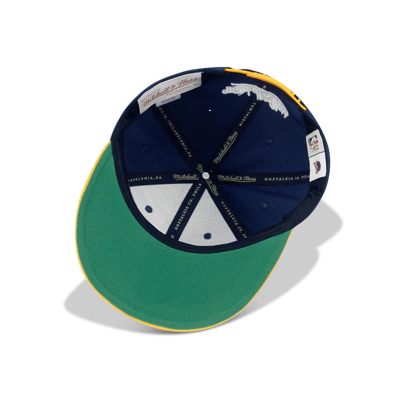 Mitchell & Ness NBA Golden State Warriors Logo Bill Snapback Green Bottom 