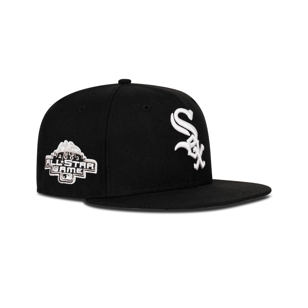 New Era Chicago White Sox Fitted Grey Bottom "Black White" (2003 All Star Game Embroidery)