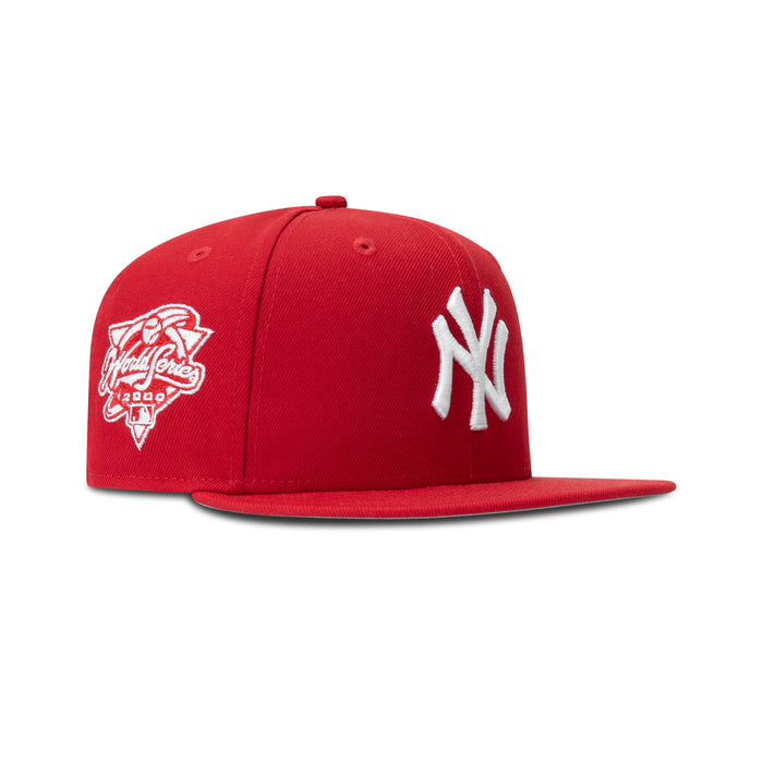 New Era New York Yankees Fitted Grey Bottom "Red White" (2000 World Series Embroidery)