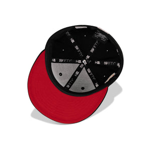 New Era New York Yankees Fitted Red Bottom "Black White" (1952 World Series Embroidery)