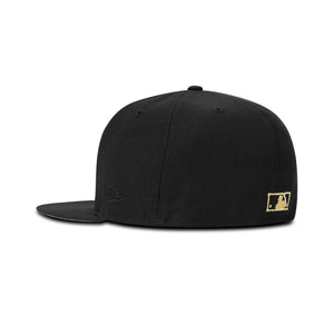 New Era New York Yankees Fitted Grey Bottom "Black Gold" (2000 Subway Series Embroidery)