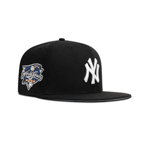 New Era New York Yankees Snapback Sky Bottom "Black White" (2000 World Series Embroidery)