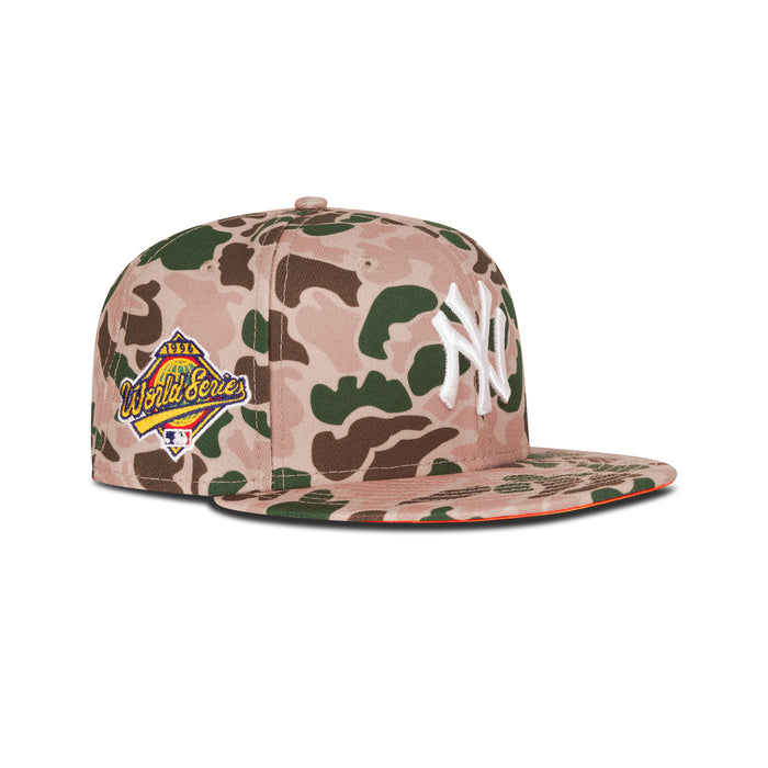 New Era New York Yankees Fitted Orange Bottom "Duck Camo White" (1996 World Series Embroidery)