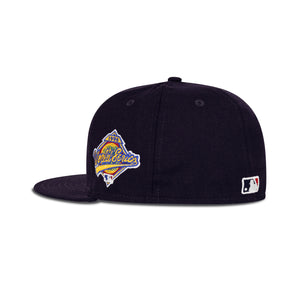 New Era New York Yankees Fitted Grey Bottom "Navy Blue" (1996 World Series Embroidery)