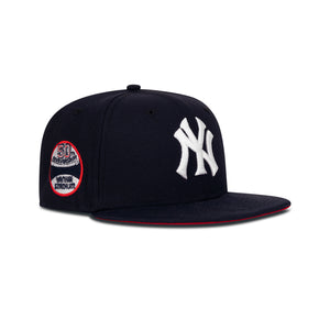 New Era New York Yankees Fitted Red Bottom "Navy White" (50th Anniversary Embroidery)